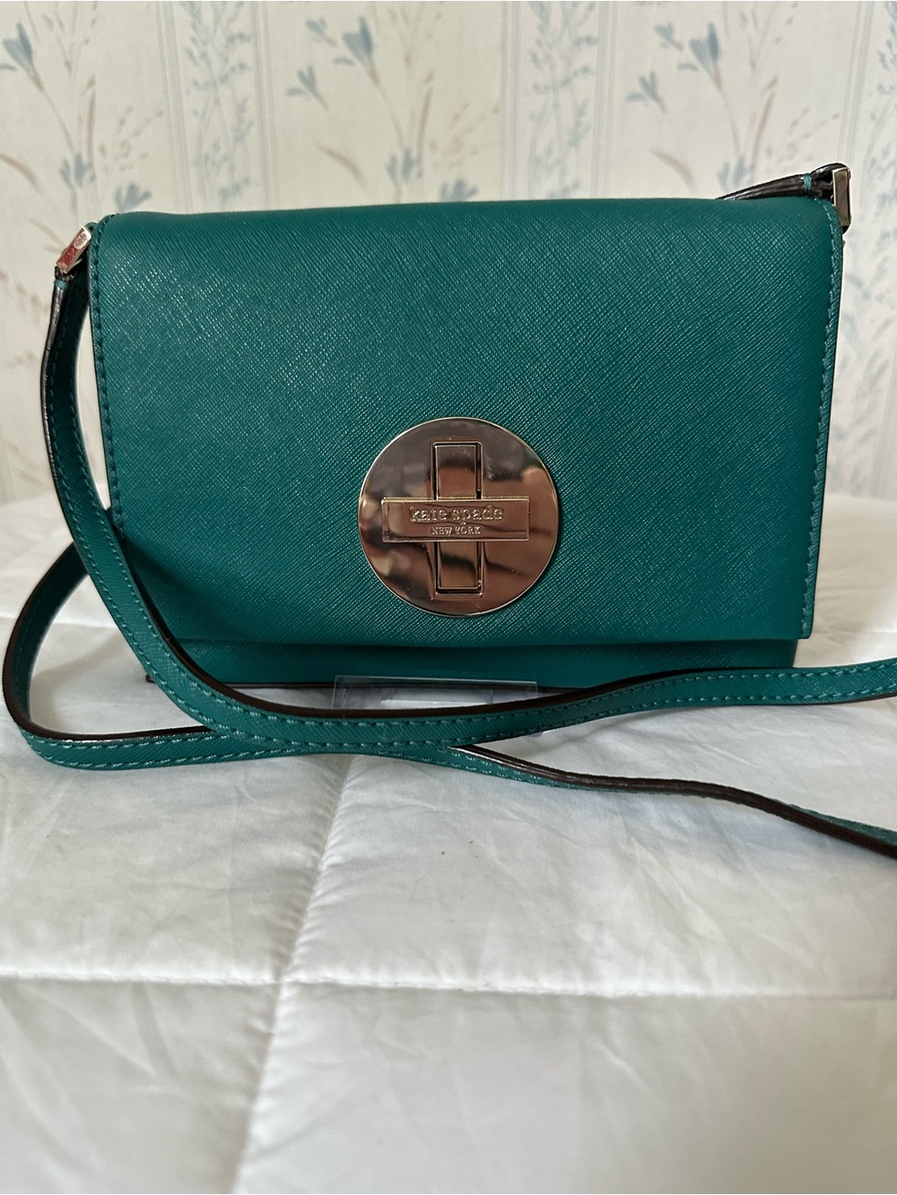 Kate Spade Teal Saffiano Crossbody